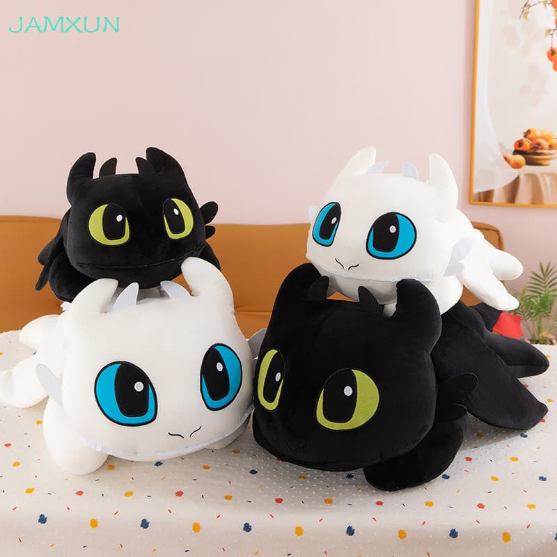 JAMXUN 60cm Como Treinar Seu Dragão Tamanho Grande Brinquedos De Pelúcia Boneca Desdentada Decoração Kawaii Presente Par