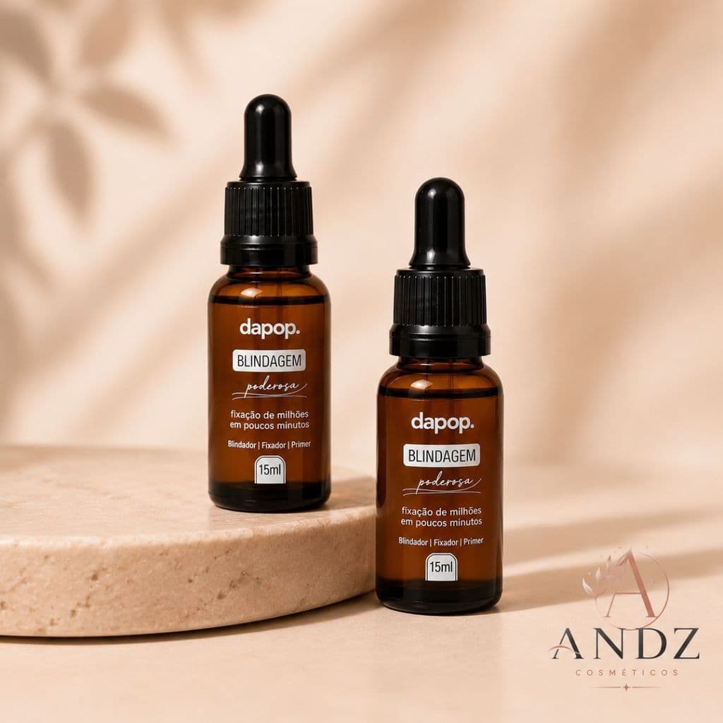 Combo 2 Blindagem Dapop 15ml Primer Make Fixador Controle de Oleosidade