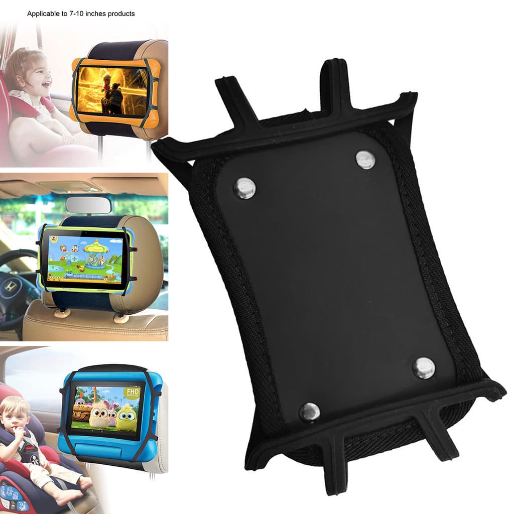 Criativo Universal Suporte De Encosto De Cabeça Do Carro Silicone Extensível Rotação De 360 Graus Para 7-10 Polegada Tab