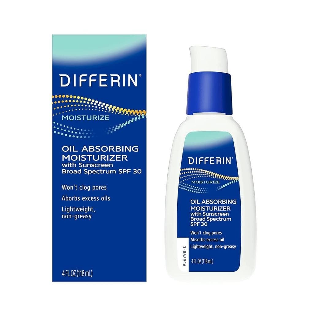 Hidratante Absorvente de Oleosidade Differin com FPS 30, Protetor Solar Facial dos fabricantes do Gel Differin, Cuidado