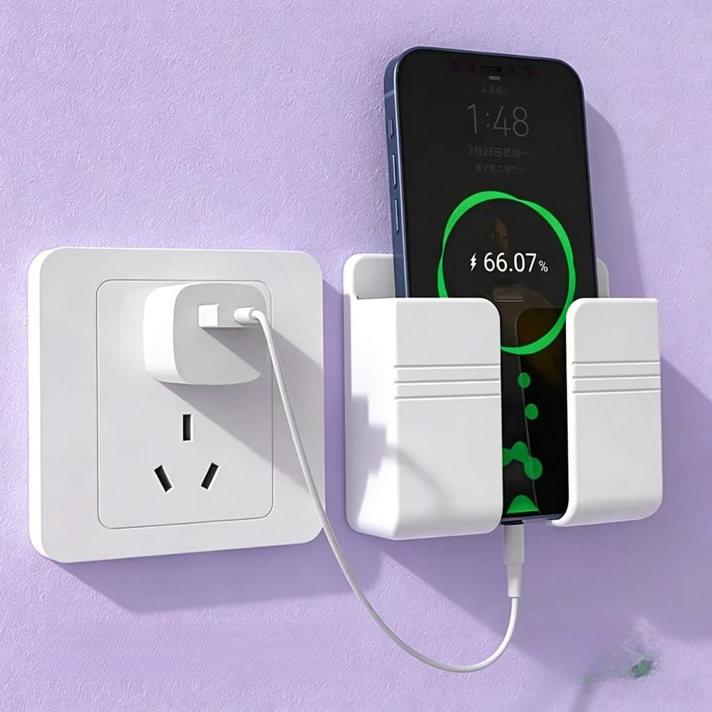 2 Suporte De Parede Multifuncional Design De Carregamento Caixa De Armazenamento Controle Remoto Promoção