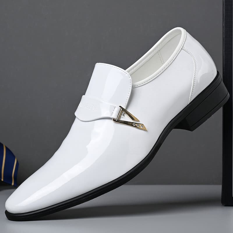 Sapatos de couro formais masculinos de outono