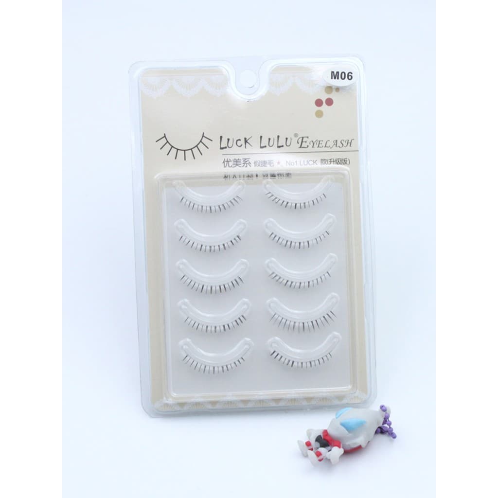 SORTE LULU Estrelado Cílios Inferiores M06 Cílios Feminino Natural Iniciante Japonês Nu Maquiagem Hastes Finas Raízes Cl