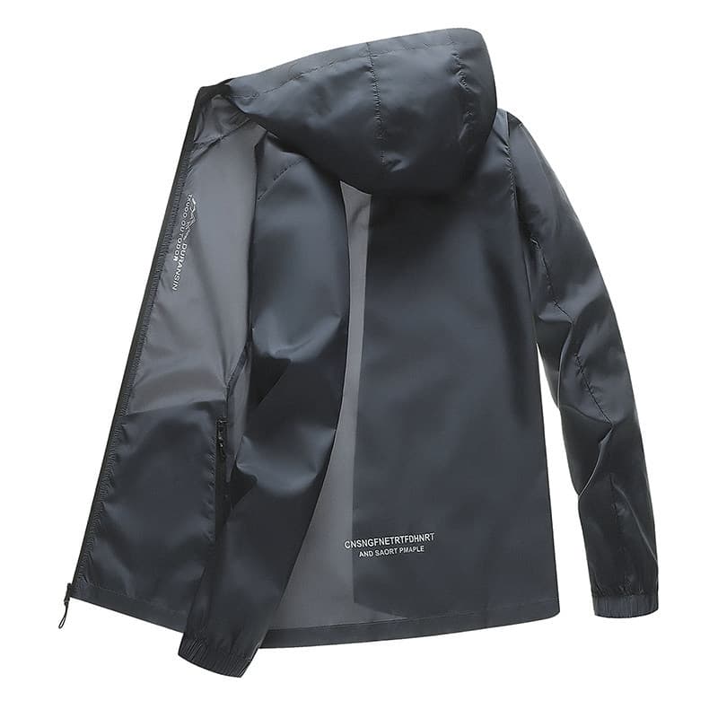 Roupas de proteção solar masculinas verão estilo fino respirável jaqueta de seda gelo jaqueta leve pesca protetor solar