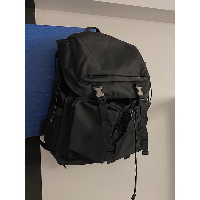 Versão coreana Flip Casual na moda mochila de viagem de grande capacidade All-Match estudante universitário mochila lega