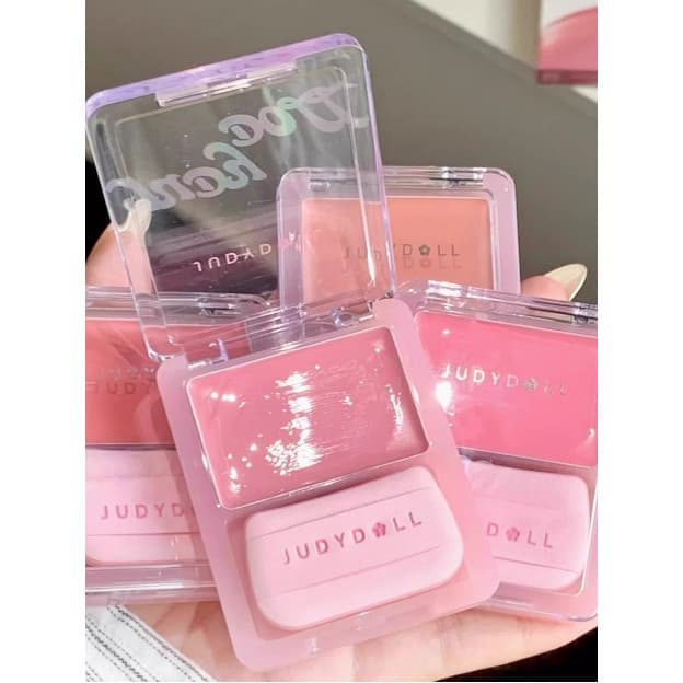 Juduo juduo Blush creme brilho de água ar Multi-Purpose secagem ao sol lama vermelha expansão cor rosa psiquiatra paleta