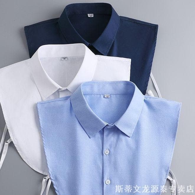 Terno profissional de solteiro, busto, decote, ferramenta útil, camisa masculina, gola falsa, roupas de estudante, camis