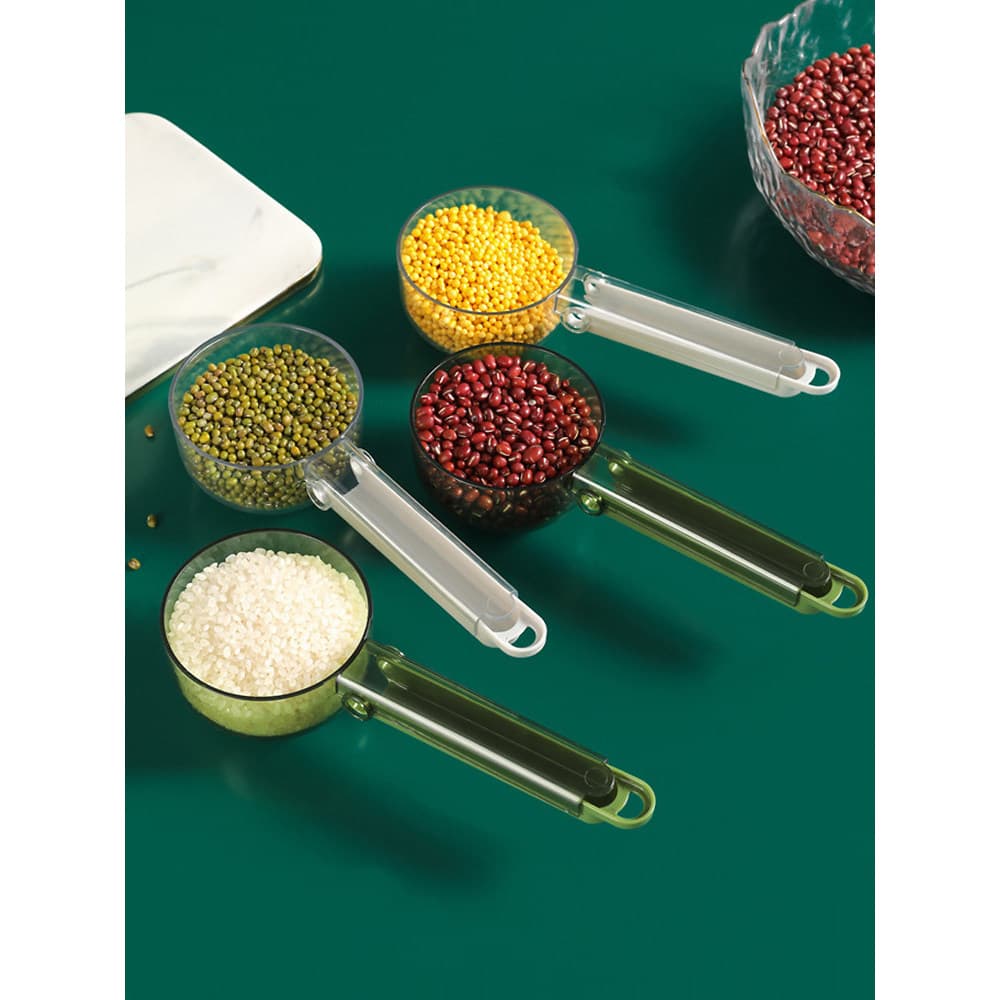Colher de arroz Colher de escavação multifuncional Farinha Leite em pó Colher de macarrão de arroz medidora domés