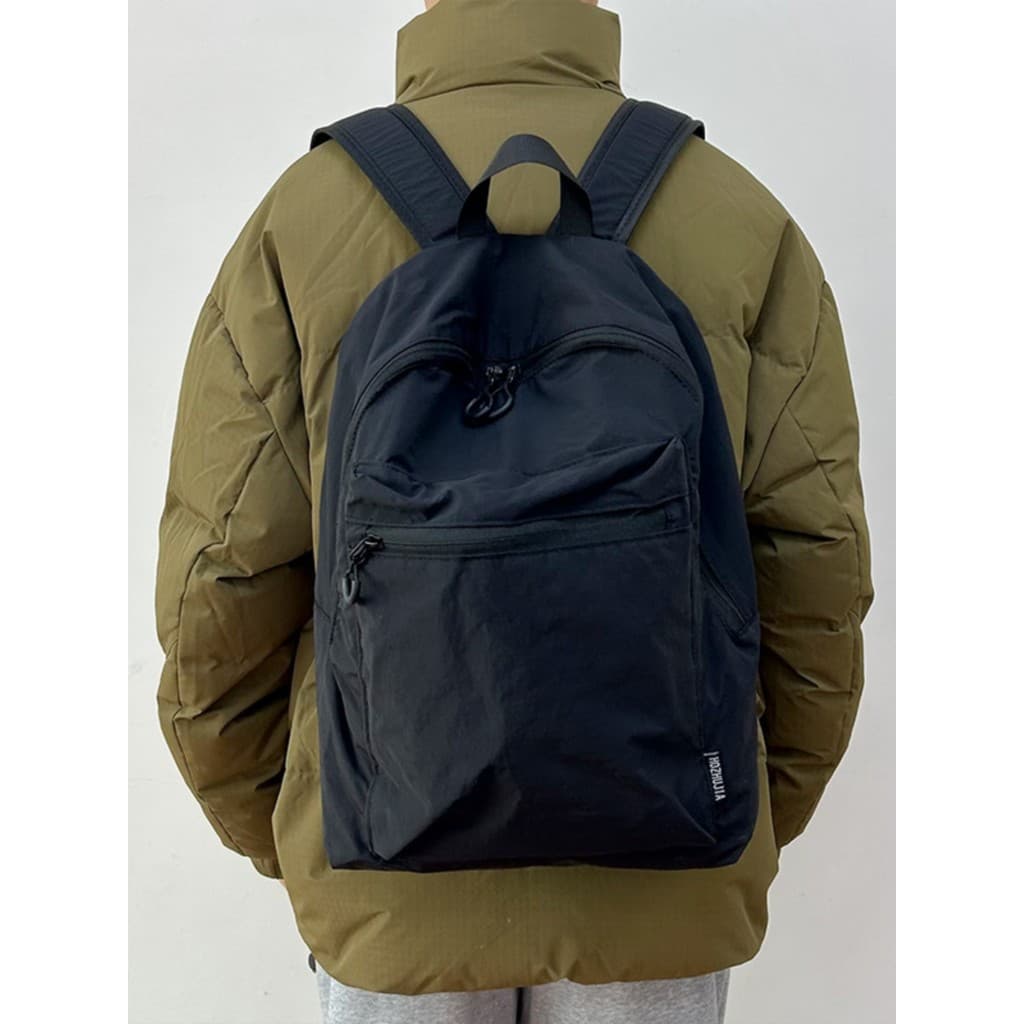 Mochila Casual simples, leve, à prova d'água, para viagem, homens, mulheres, cor sólida, ensino médio, estudantes do ens
