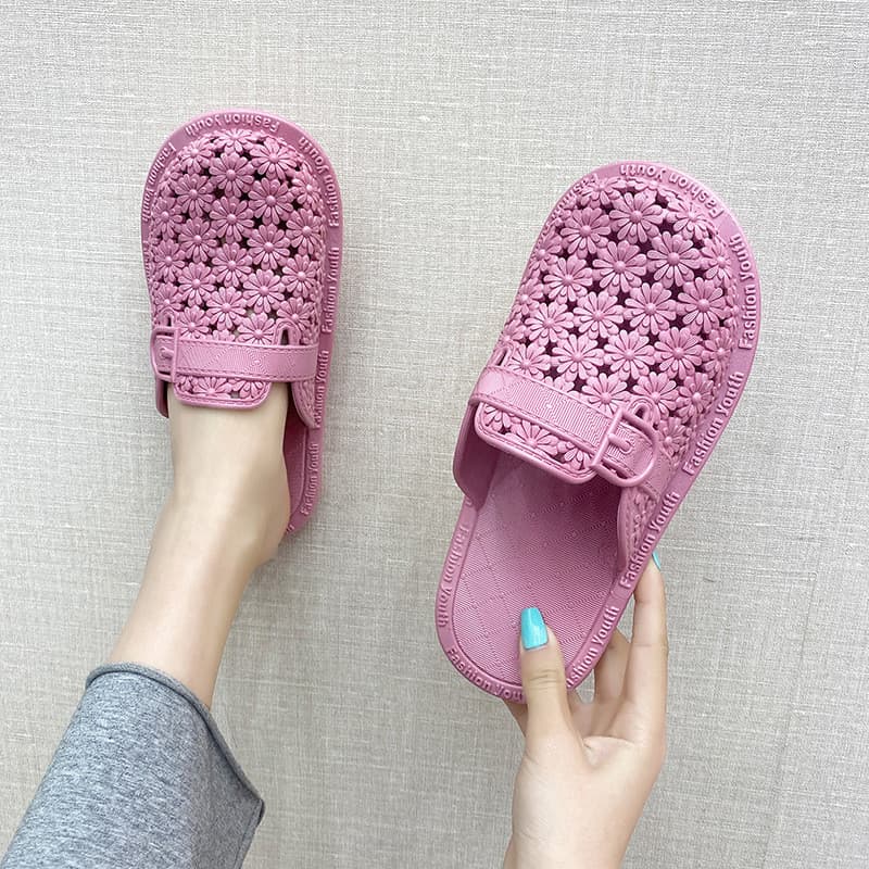 Novo estilo enfermeira Casual buraco sapatos feminino verão casal sapatos de praia antiderrapante All-match sandálias ao
