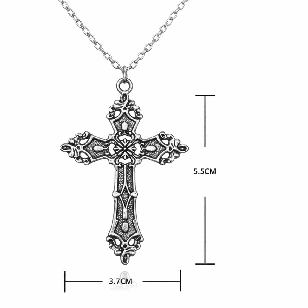 Colar crucifixo cruz antiga vintage modelo antigo retro
