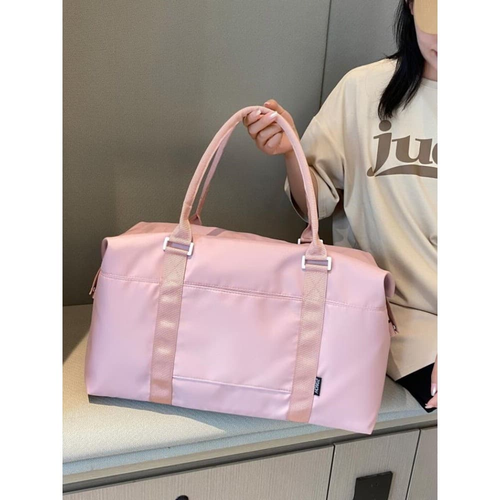 Bolsa de viagem portátil para mulheres, grande capacidade, leve, à prova d'água, bolsa de ginástica, curta distância, ne