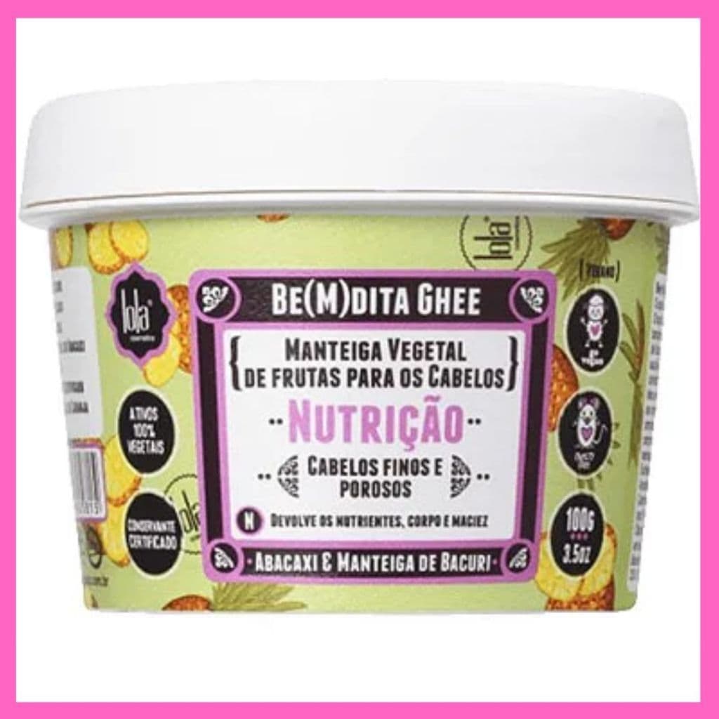 Lola Cosmetics Be(M)dita Ghee Nutrição - Máscara Capilar 100g Abacaxi