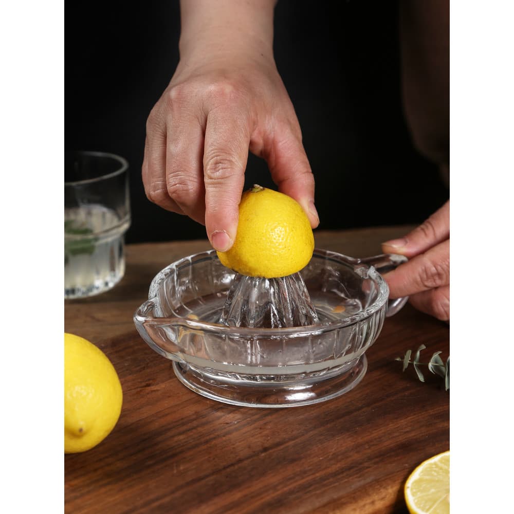 Espremedor Manual de vidro, espremedor de limão, suco de laranja, toranja, limão, suco, ferramenta útil, portátil, domés