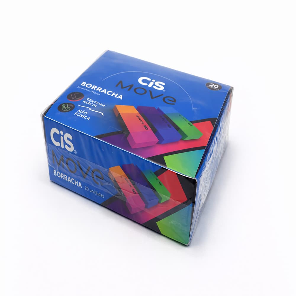 BORRACHA CIS MOVE CORES SORTIDAS CX30  520677