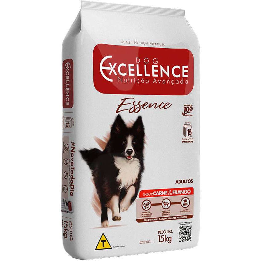 Ração Seca Dog Excellence Essence Carne e Frango para Cães 15kg