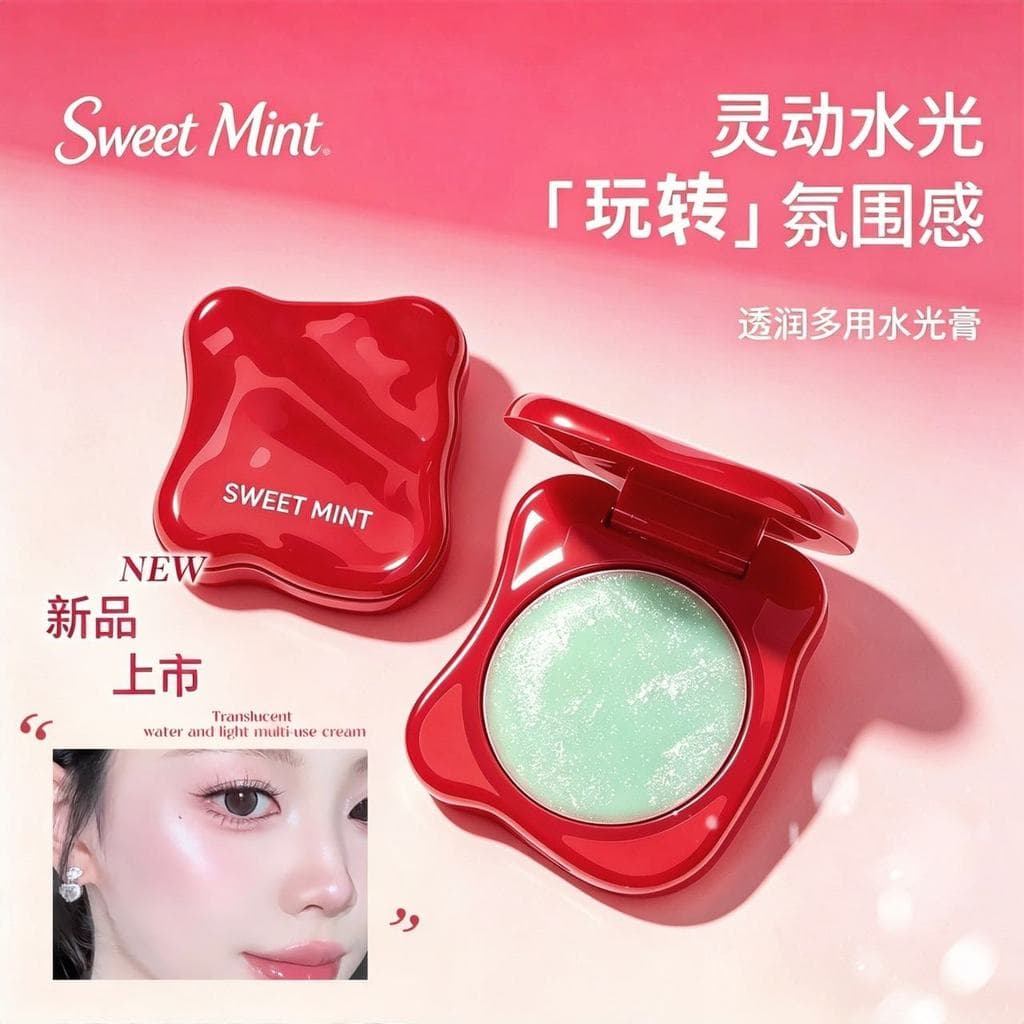 Macaco adora usar o ano!Urso brilho de água Blush multiuso creme iluminando contorno alto brilho expansão cor estilo cor