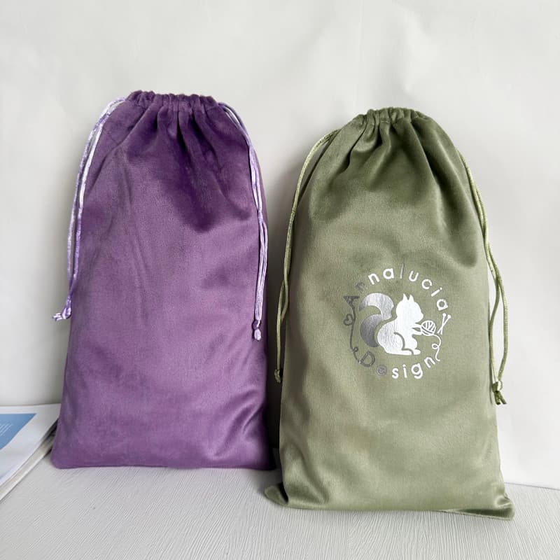 Saco de sapato de veludo macio com cordão boca Anti-poeira saco de armazenamento de sapato de dança carteira Digital arr
