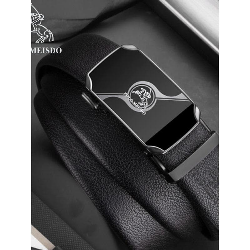 Oficial autêntico Paul primeira camada cinto de couro genuíno masculino luxo fivela automática negócios alta @-