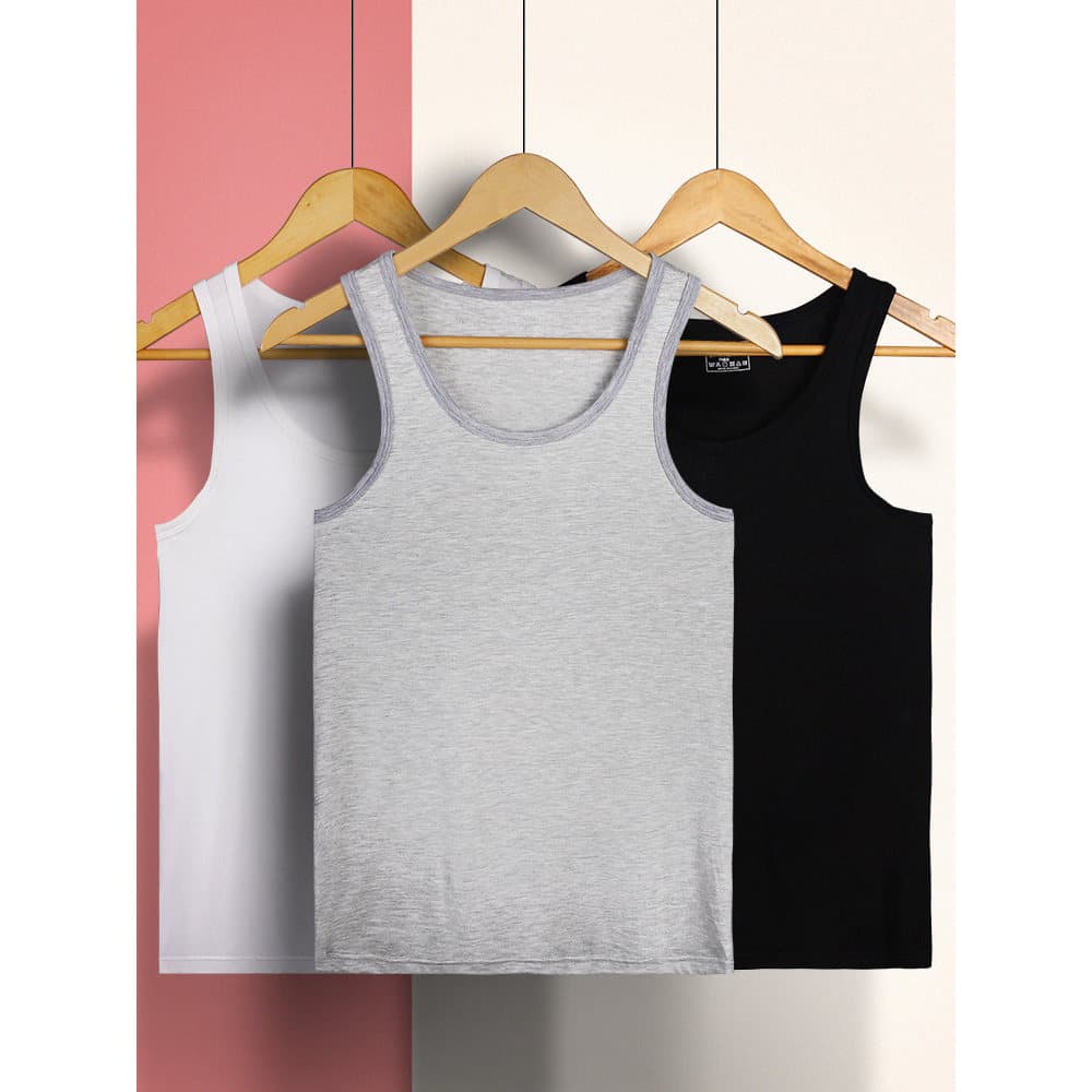 Colete masculino verão na moda obstáculos esportes Fitness Modal interior Wear Bottoming moletom branco apertado rápido-