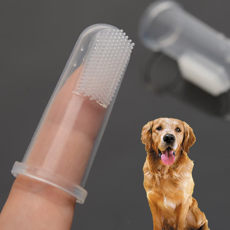 Escova de dentes para animais de estimação, escova de dentes de Silicone para animais de estimação, filhote de cachorro,