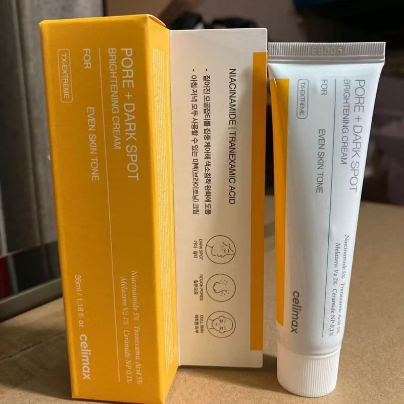 Celimax Ácido Tranexâmico + Creme de Niacinamida 35ml Reparação de Manchas de Rugas Antienvelhecimento