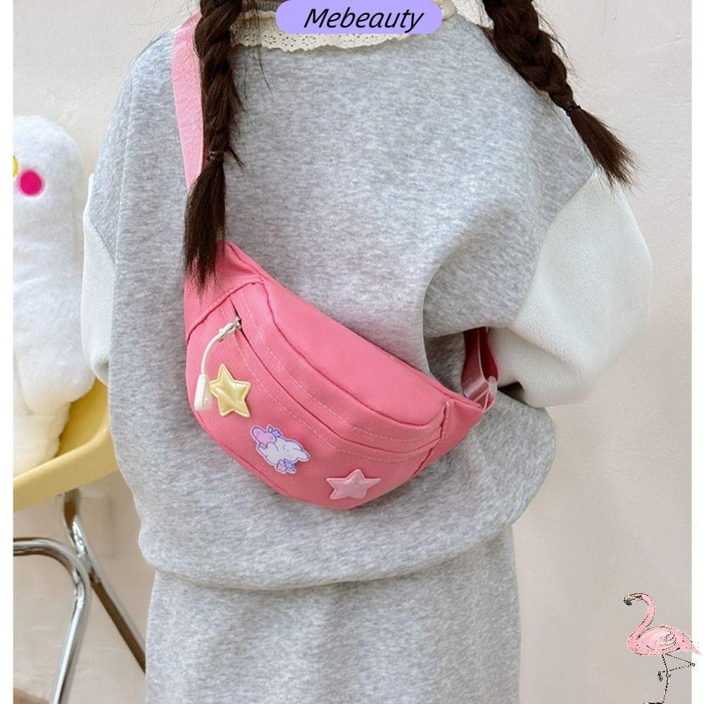 MEBEAUTYBR Bolsa de Cintura, Bolsa Estrela Kawaii, Pochete de Lona Fofa para Mulheres, Meninas, Crianças