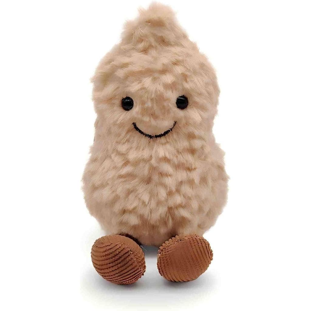 Brinquedo de Pelúcia em Forma de Amendoim, Boneco de Pelúcia Macio de 6" com Pernas, Almofada de Pelúcia de Amendoim, Pr