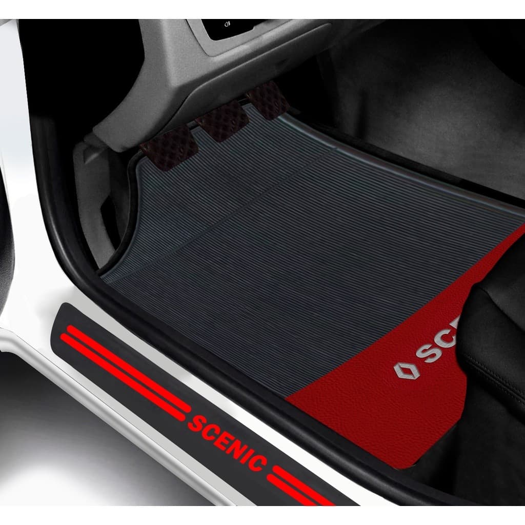 Kit Tapete E Soleira De Porta Renault Scenic Universal Carro personalizado