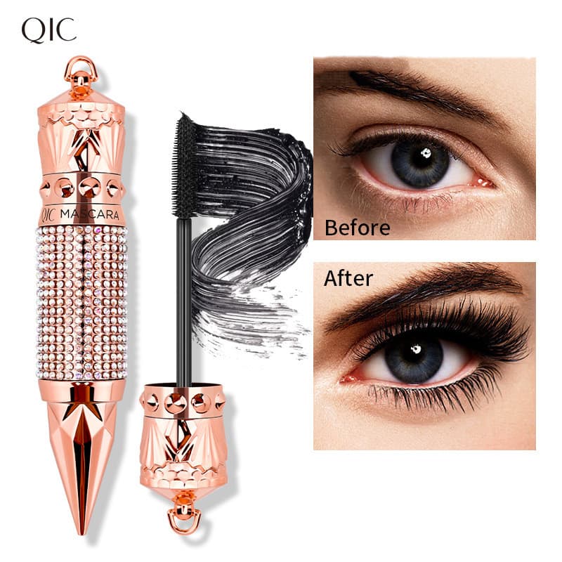 QIC Mascara Scepter Long Curling À Prova D 'Água Raízes Claras Não Mancha Rímel Influenciador
