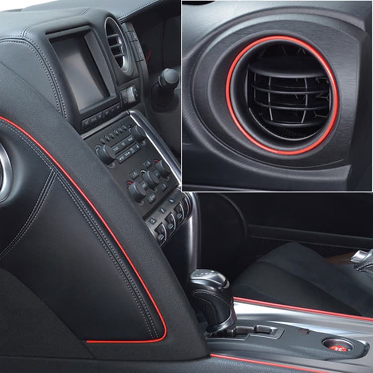 Japão importado Seiwa decoração Interior do carro tira brilhante porta lateral lacuna controle Central painel decoração