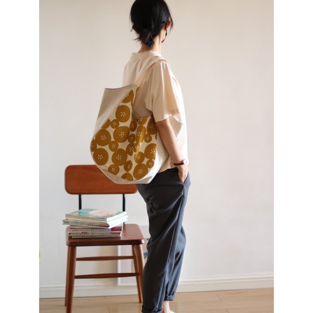 Campo de trigo impressão Original artístico grande saco de pano bolsa de ombro arte lona puro algodão japonês Casual nic