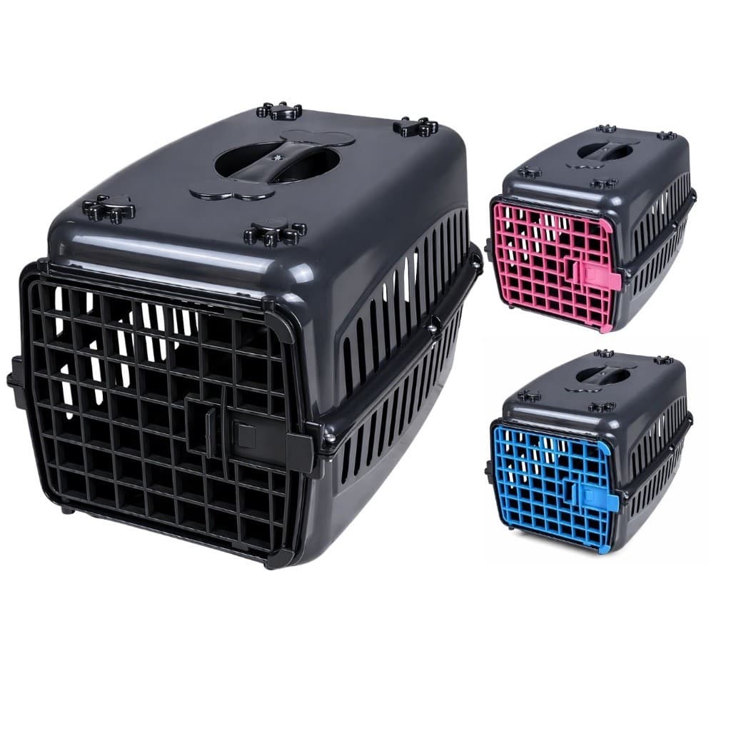 Caixa de Transporte Pet No1 N°2 N°3 e N°4 Pequeno Médio e Grande Porte Resistente com Ventilação