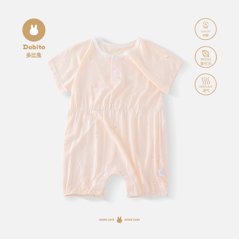 Dobi coelho roupas de bebê roupas de verão Ultra-fino Modal recém-nascido macacão de manga curta bebê menina macacão ext