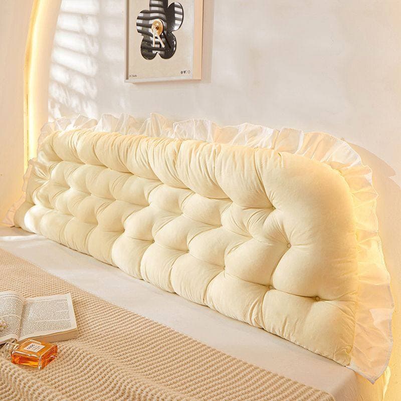 Almofada de cabeceira saco macio cama travesseiro dormitório leitura grande volta almofada travesseiro menina dormir sof