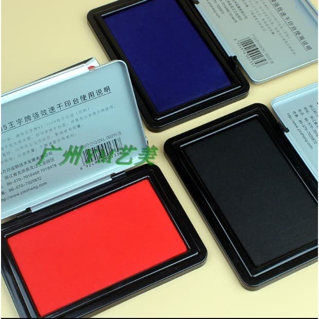 Príncipe marca preto carimbo almofada vermelho poderoso almofada de carimbo de secagem rápida WZ-2135 almofada de carimb