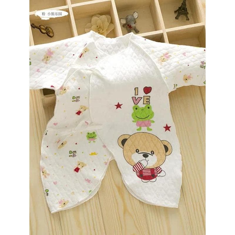 Outono inverno bebê recém-nascido borboleta roupas classe A puro algodão masculino feminino bebê acolchoado quente macac