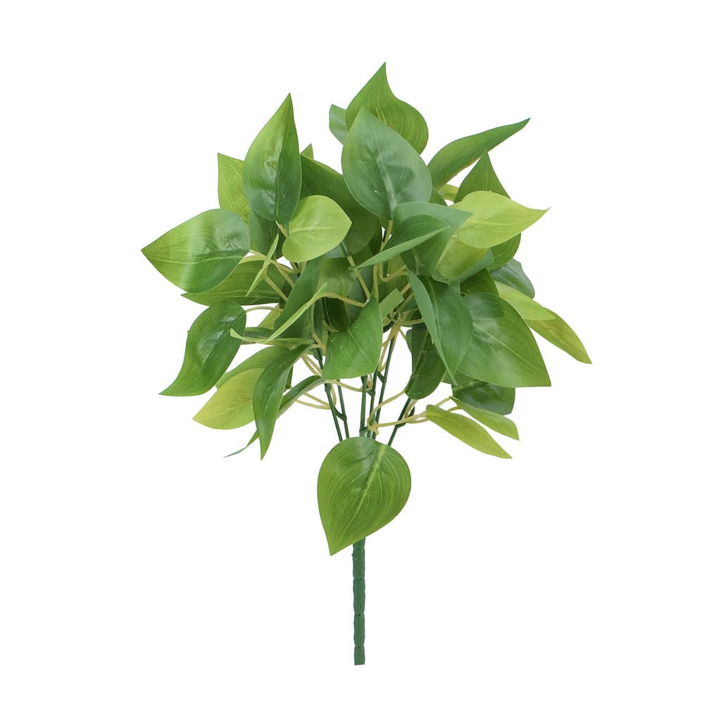 Buquê de Folhagem Verde Buquê Artificial de Folhagem Ficus 30cm com 7 Galhos Decoração para Jardim Vertical Casamento