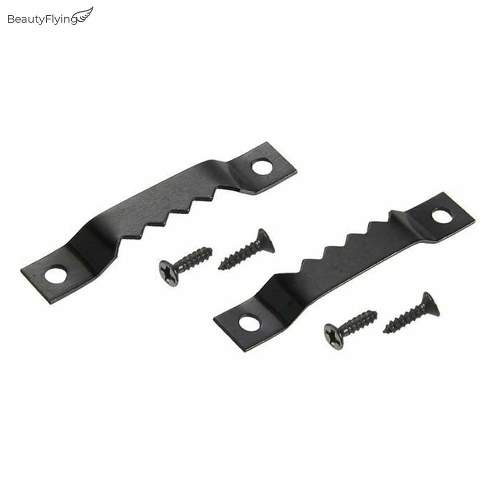 120pcs Sawtooth Picture Hangers Frame Kit De Suspensão Furo Duplo Com Parafusos