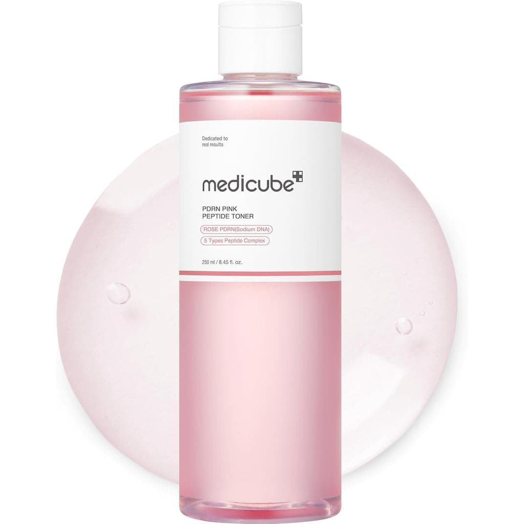 Tônico medicube PDRN Rose PDRN Peptide |   Tipo leve e aquoso para revitalizar a pele, acalmar e suavizar, para pele com
