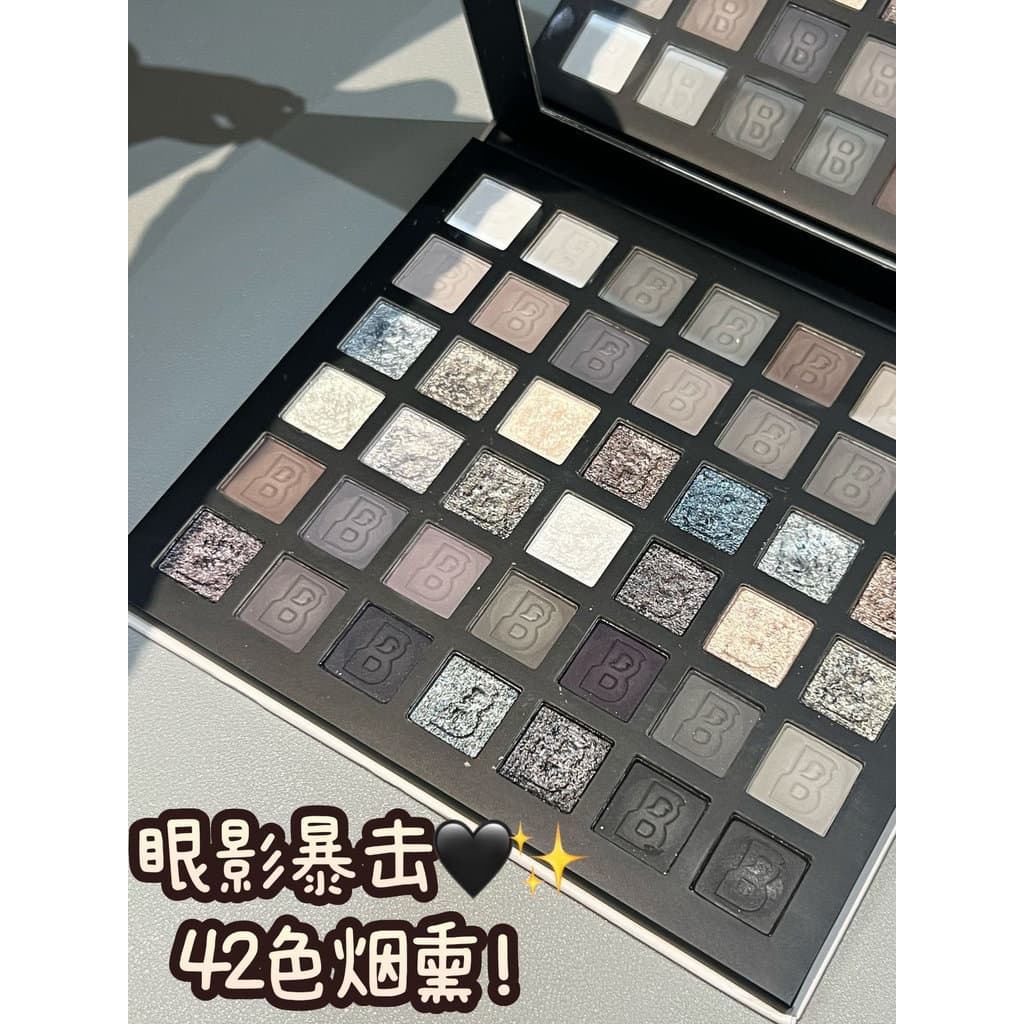 Paleta Super grande defumada ~ HERORANGE Cool Smoked Color Eyeshadow Palette Matte Perolado Strobe Cimento Cinza