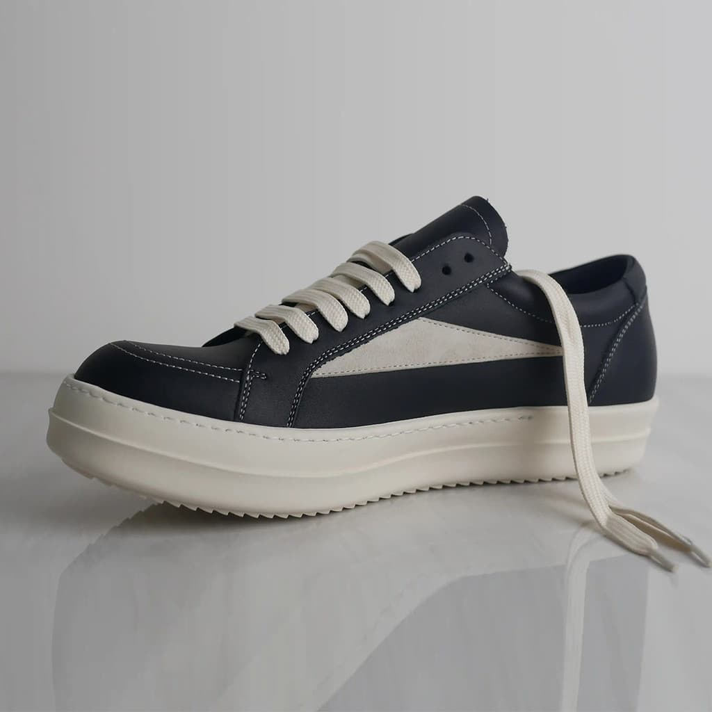 Ro estilo baixo-Top invasão couro aumentando americano High Street preto branco tênis de couro genuíno sapatos casuais t