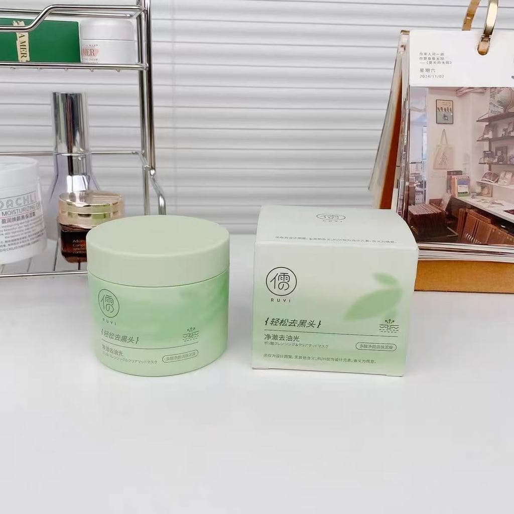 Ruyi poliácido limpeza limpeza máscara de lama Centella Asiatica limpeza profunda remover cravos fechado Acne encolher p