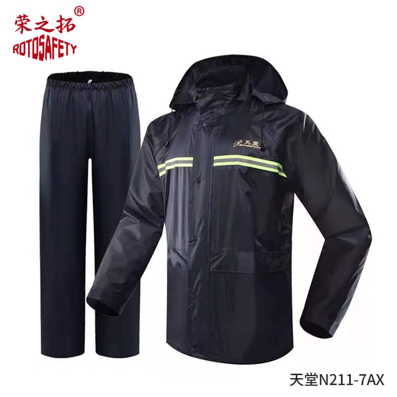 Paradise N211-7AX Capa de Chuva Calças de Chuva Conjunto Adulto Dividido Duplo Espessado Poncho Impermeável Motocicleta
