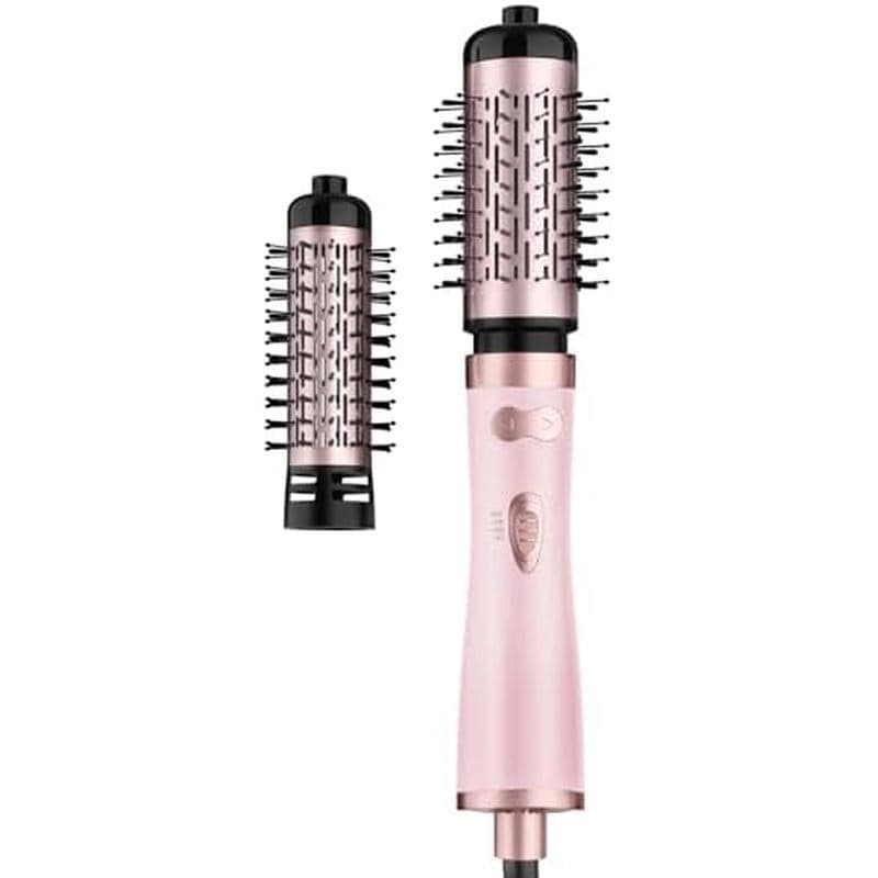 Escova Rotativa Para Secador De Cabelo , Cerâmica , 2 Escovas Giratórias , Conjunto De 1.5 Polegadas & amp ; Volumizador