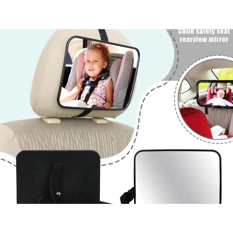 Espelho de Segurança Retrovisor para Cadeirinha Infantil – Espelho Retrovisor para Bebê no Carro yh8119
