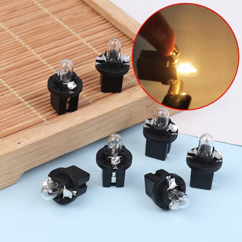 vhddyvikgnon 5/10 Pçs Lâmpada Led B8.5D Luzes Interiores Do Carro Painel Indicador De Aquecimento Cunha Instrumento Auto