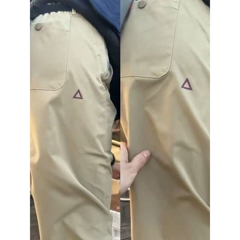 Cáqui série montanha ao ar livre jaqueta de casca macia masculina estilo americano funcional calças de secagem rápida ca