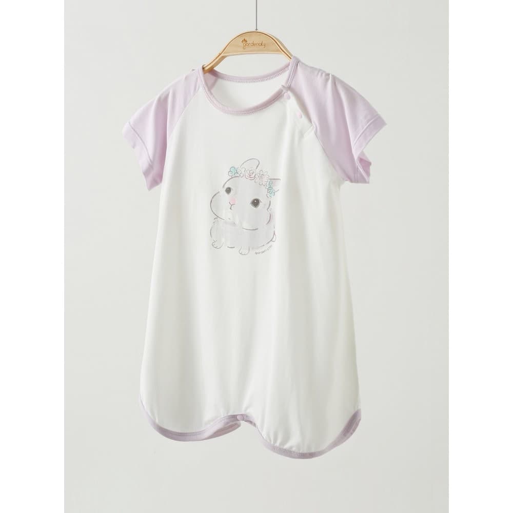 Roupas para casa de bebê verão estilo fino Modal Zero carbono menina bebê camisola de manga curta menina camisola ar con
