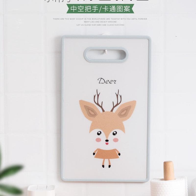 Yifang Yiyuan casa dos desenhos animados criativo PP placa de corte frutas dupla face disponível ao ar livre portátil